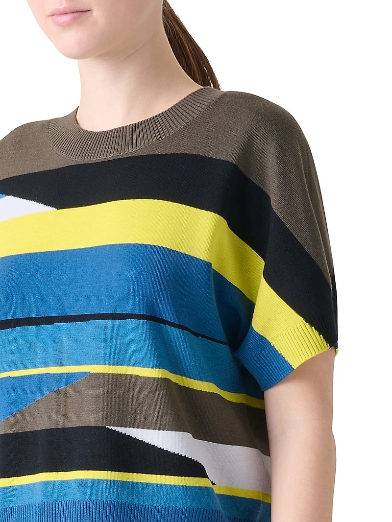 Colorblock Wool Sweater
