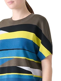 Colorblock Wool Sweater