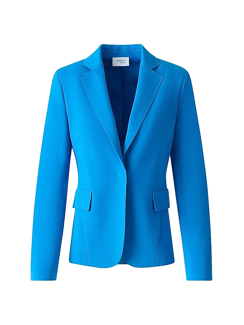 Jersey One-Button Blazer
