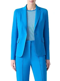 Jersey One-Button Blazer