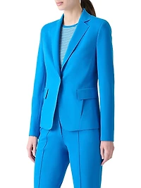 Jersey One-Button Blazer
