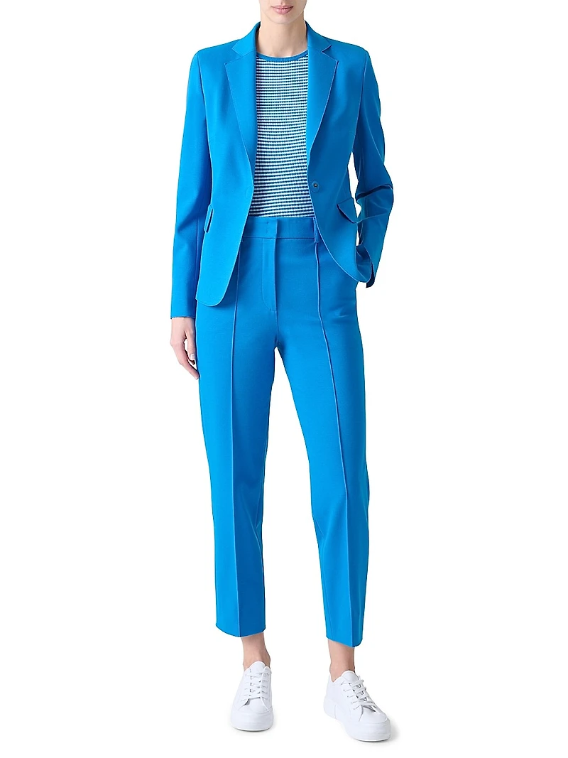 Jersey One-Button Blazer