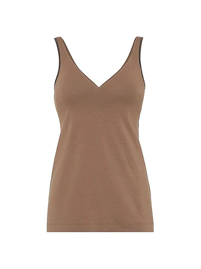 Stretch Cotton Jersey Top