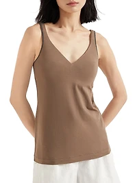 Stretch Cotton Jersey Top