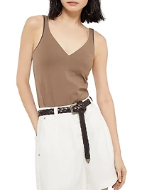 Stretch Cotton Jersey Top