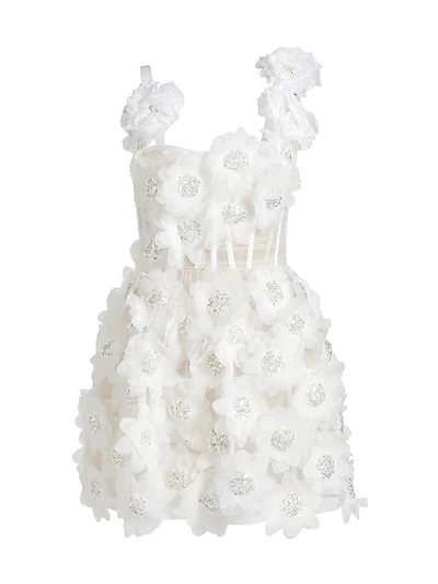Rosalie Floral Applique Minidress