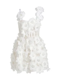 Rosalie Floral Applique Minidress