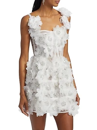 Rosalie Floral Applique Minidress