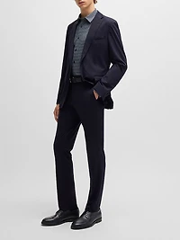 Slim-Fit Shirt Printed Performance Stretch Jersey