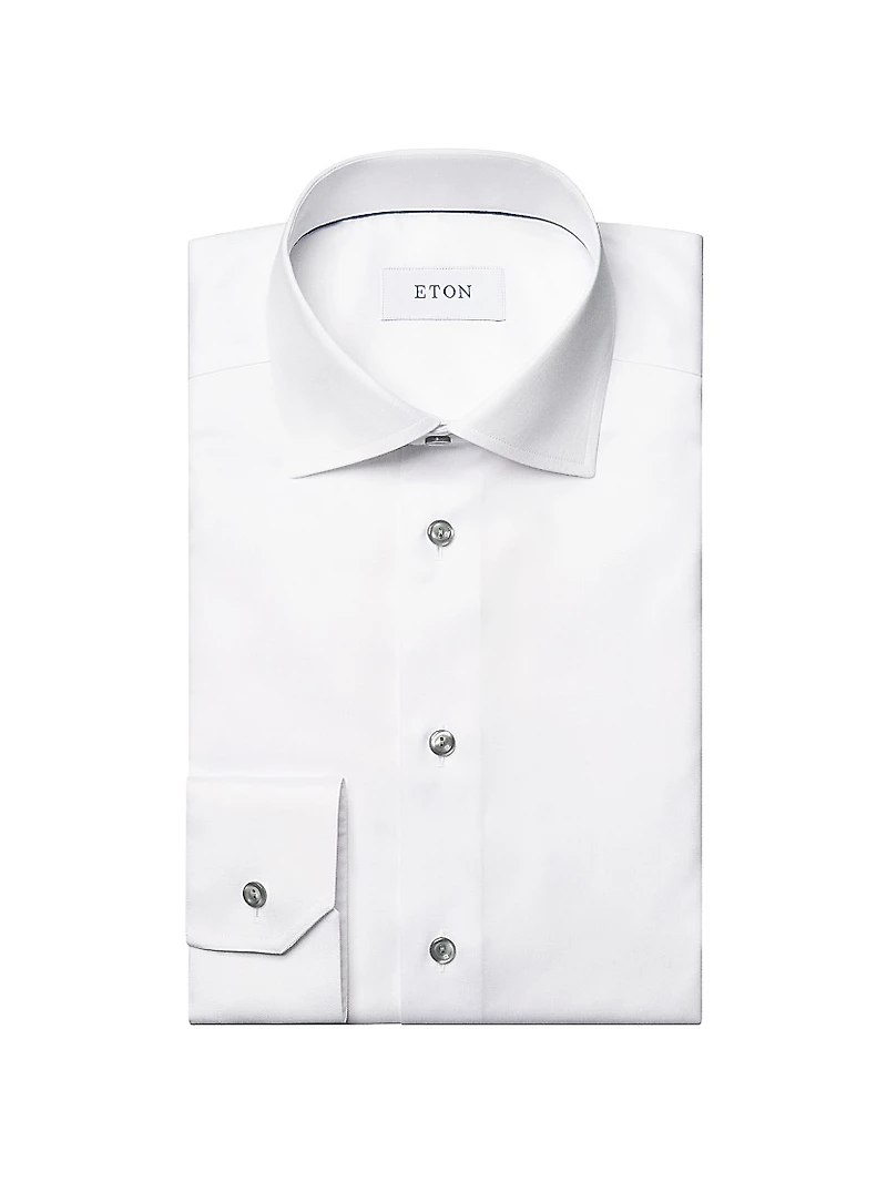 Cotton-Twill Contemporary-Fit Dress Shirt