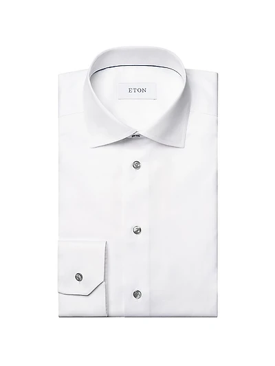 Cotton-Twill Contemporary-Fit Dress Shirt
