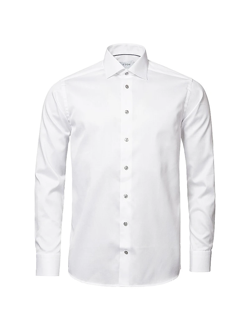 Cotton-Twill Contemporary-Fit Dress Shirt