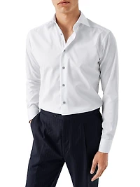 Cotton-Twill Contemporary-Fit Dress Shirt