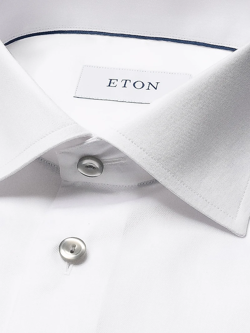 Cotton-Twill Contemporary-Fit Dress Shirt