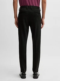 Slim Fit Trousers Salt and Pepper Stretch Jersey