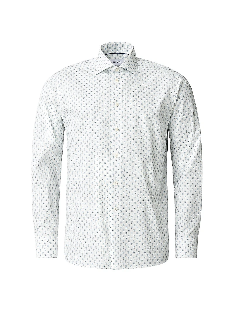 Contemporary-Fit Palm Tree Print Shirt