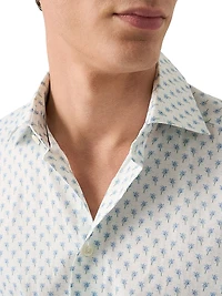 Contemporary-Fit Palm Tree Print Shirt
