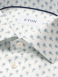 Contemporary-Fit Palm Tree Print Shirt