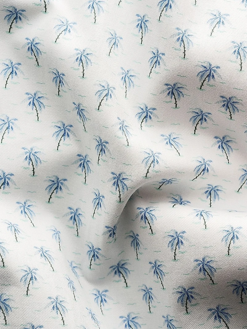 Contemporary-Fit Palm Tree Print Shirt