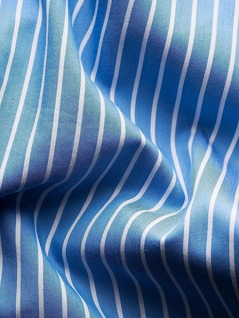 Contemporary-Fit Striped Cotton-Silk Shirt