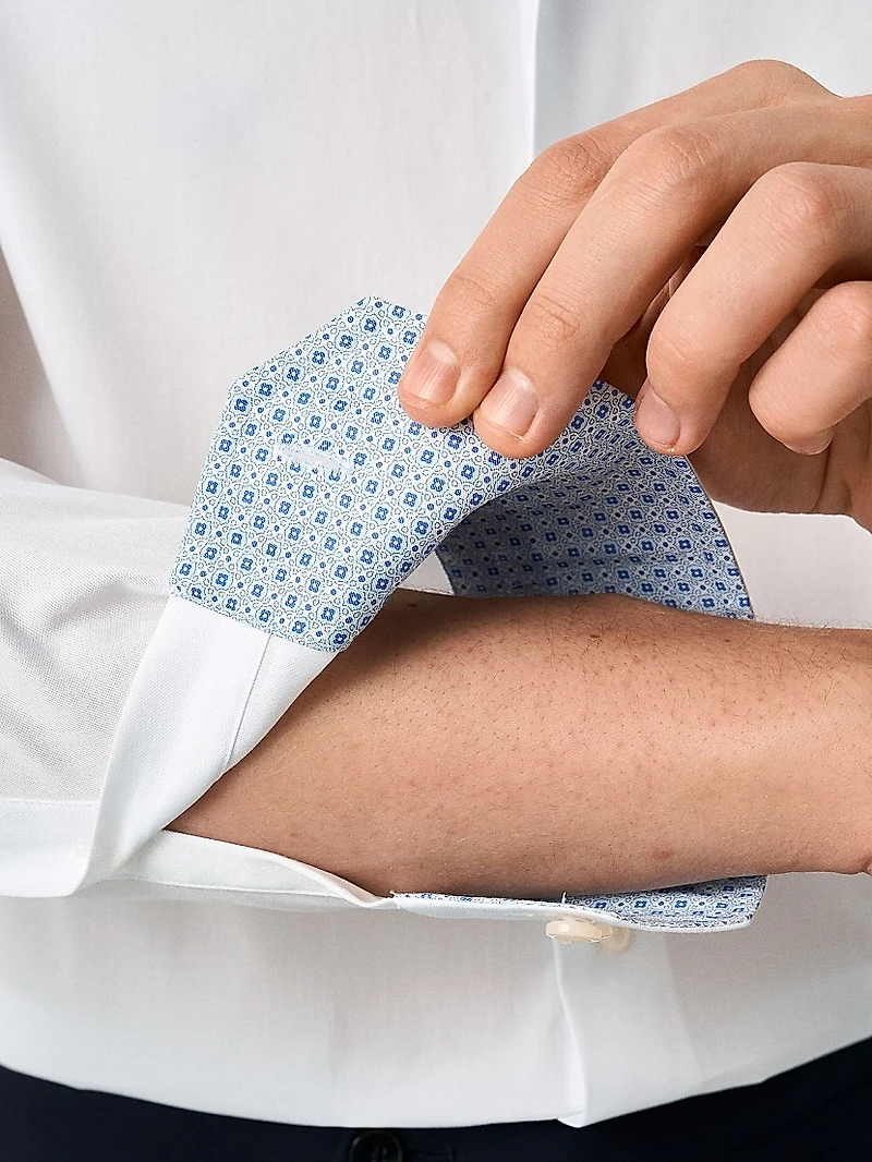 Slim-Fit Medallion Detail Button-Front Shirt