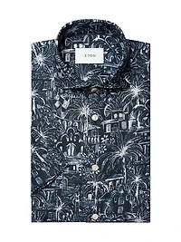 Slim-Fit Garden Linen Shirt