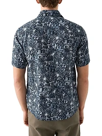 Slim-Fit Garden Linen Shirt