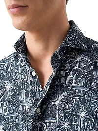 Slim-Fit Garden Linen Shirt