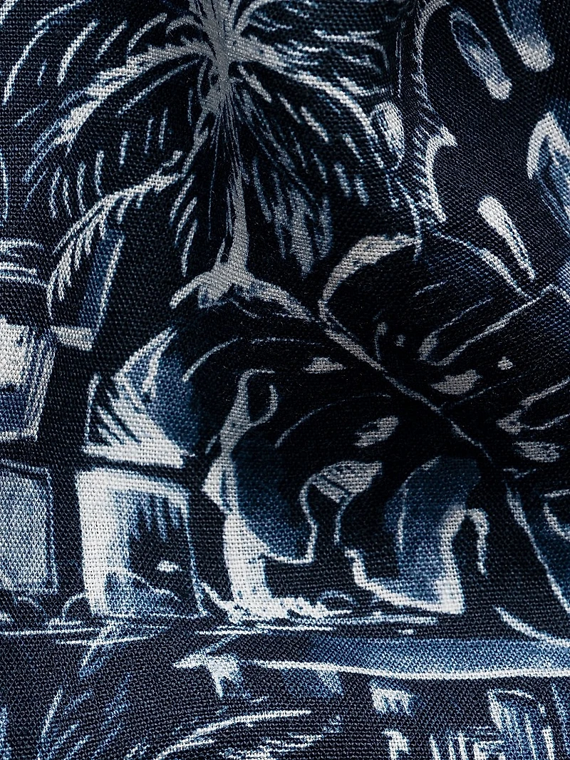 Slim-Fit Garden Linen Shirt