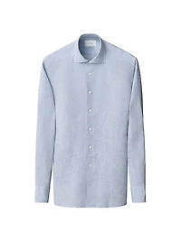 Slim-Fit Solid Linen Shirt