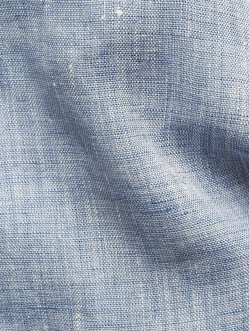 Slim-Fit Solid Linen Shirt