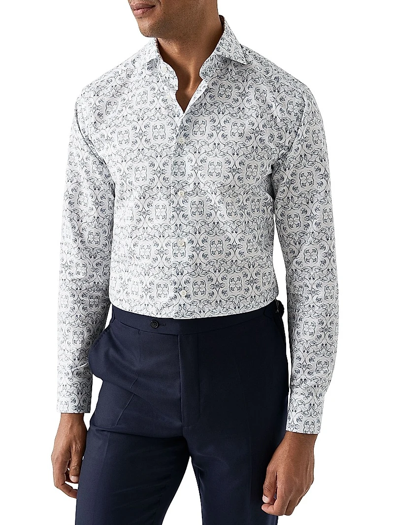 Elevated Contemporary-Fit Floral Shirt