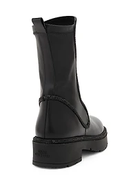 Crystal Decorated Combat Boots