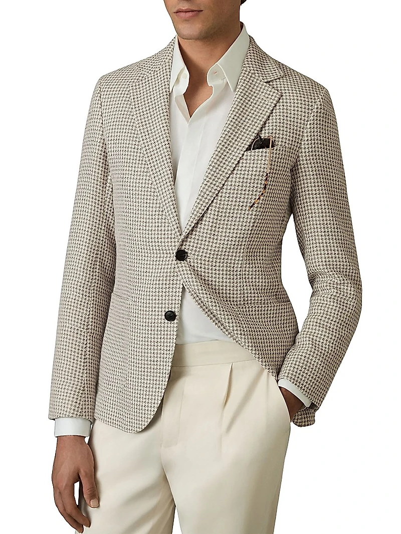 Vitale Herringbone Cotton-Linen Sportcoat