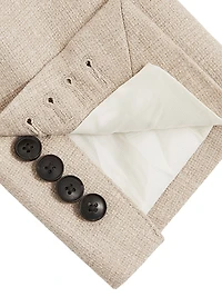 Stack Single-Breasted Textured Blazer