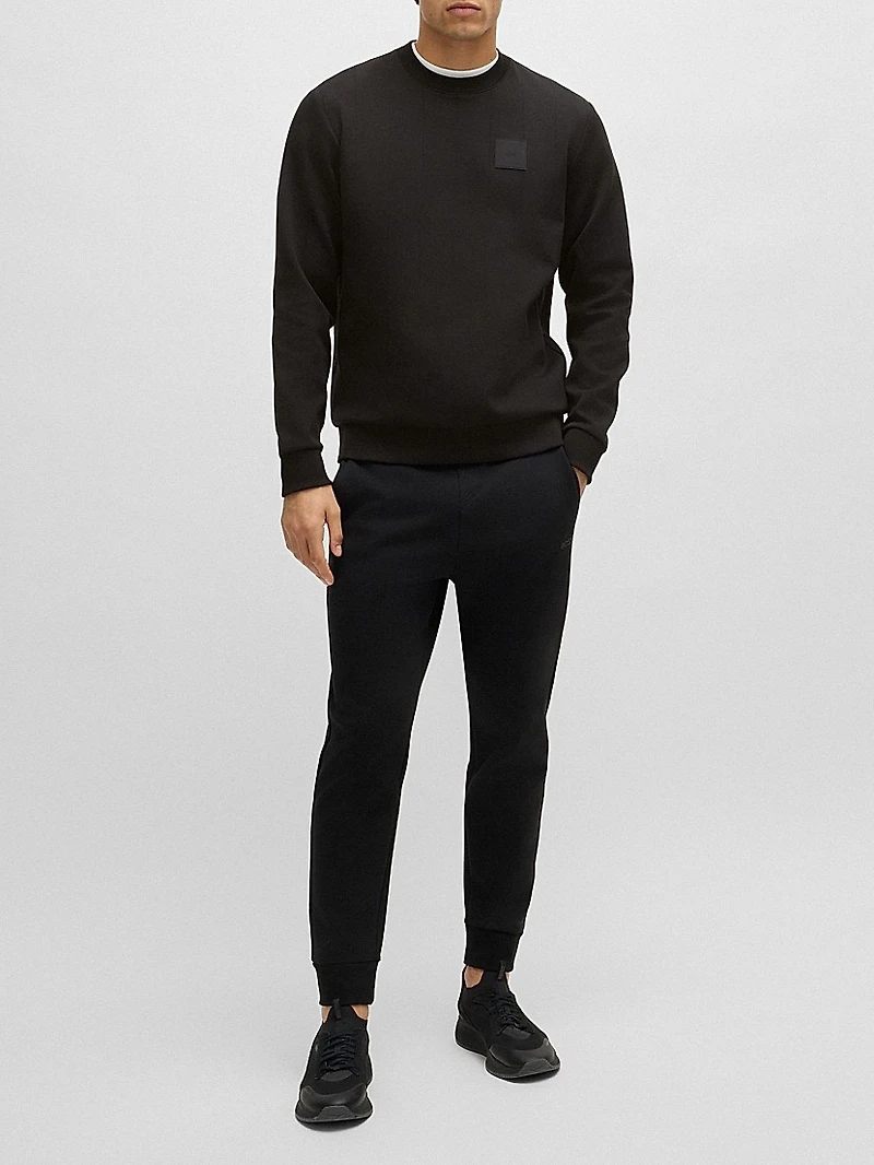 Sweatshirt with Drop-Needle Stitching