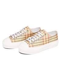 Check Low-Top Sneakers