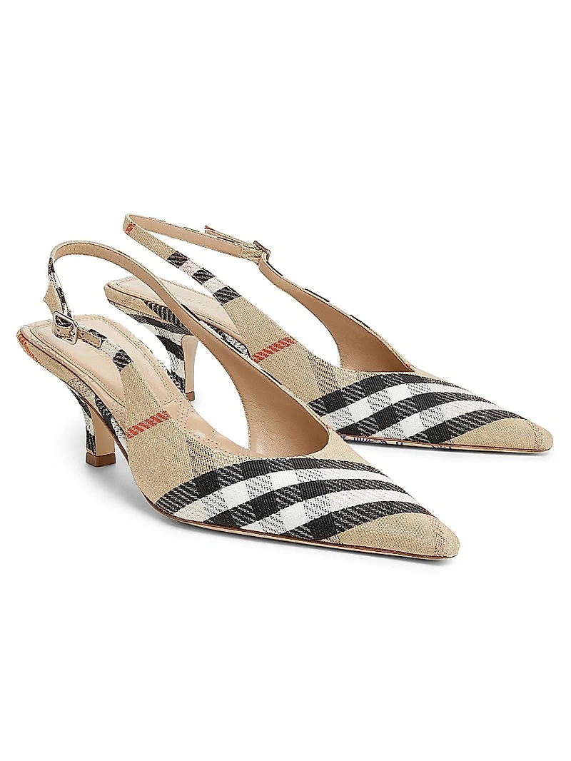 Check Birdie 55MM Slingback Pumps