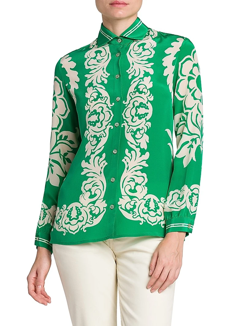 Paisley Silk Blouse