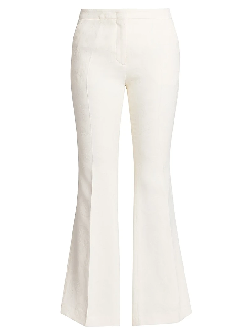 Stretch Viscose Flared Pants