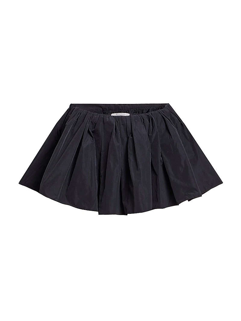 Gathered Satin Skort