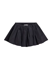 Gathered Satin Skort