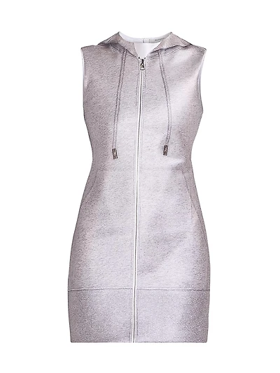 Hooded Sheath Minidress