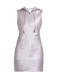 Hooded Sheath Minidress