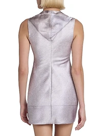 Hooded Sheath Minidress