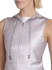 Hooded Sheath Minidress