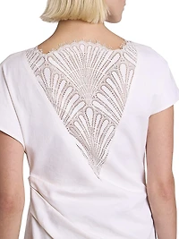 Cotton Asymmetric Draped Top
