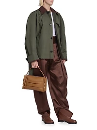 Cotton Belted Blouson Jacket