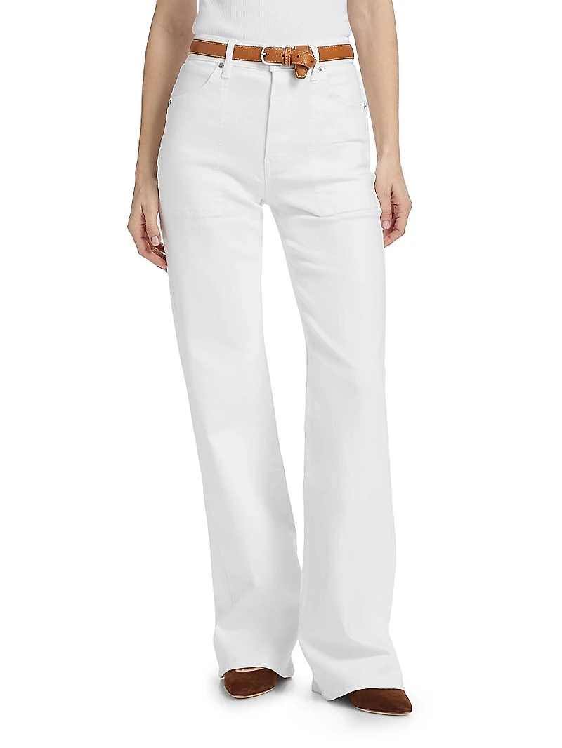 Crosbie Slim Wide-Leg Jeans