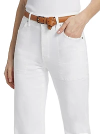 Crosbie Slim Wide-Leg Jeans